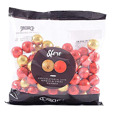 DULCIAR-MILK CHOCOLATE FILLED WITH GIANDUIA CREAM,GLUTEN FREE  100G